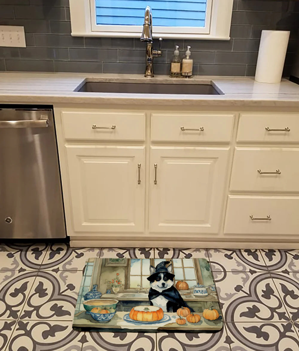 Akita Fall Kitchen Pumpkins Memory Foam Kitchen Mat